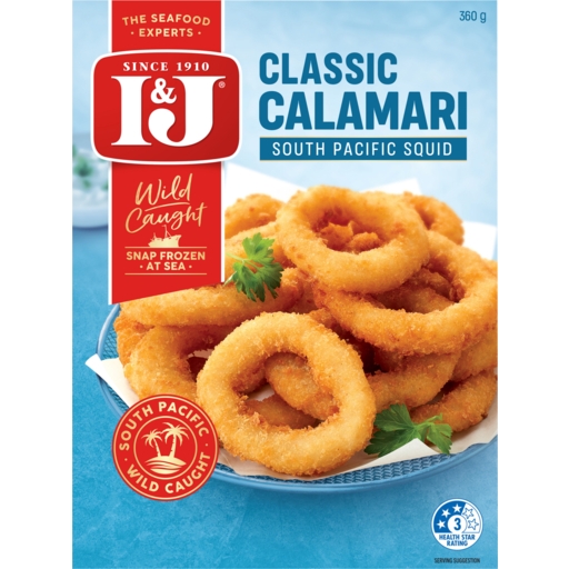 I&J Crumbed Calamari 360g