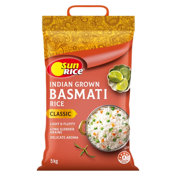 SunRice Classic Indian Basmati Rice 5kg