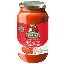 San Remo Bolognese & Mushroom Pasta Sauce 500g