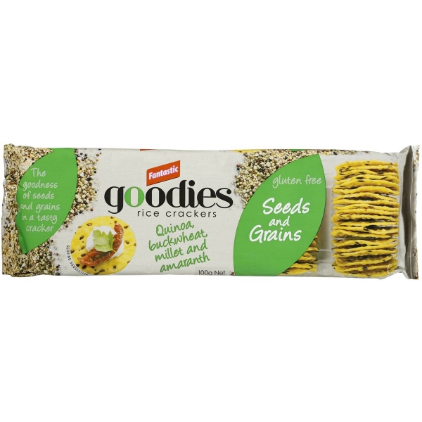 Fantastic Goodies Rice Crackers Quinoa Buckwheat Millet 100g