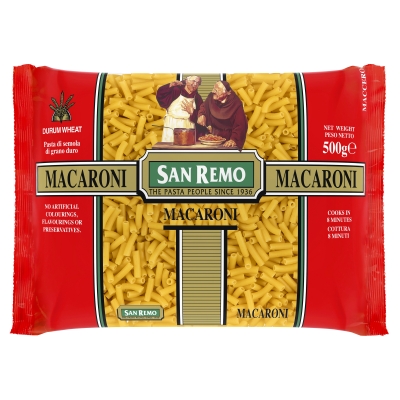 San Remo Dry Pasta Macaroni #38 500g