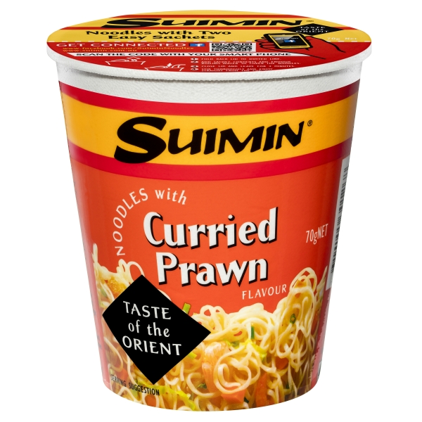 Suimin Cup Noodles Curried Prawn 70g