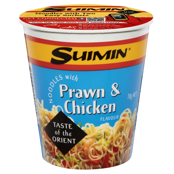 Suimin Cup Noodles Prawn & Chicken 70g