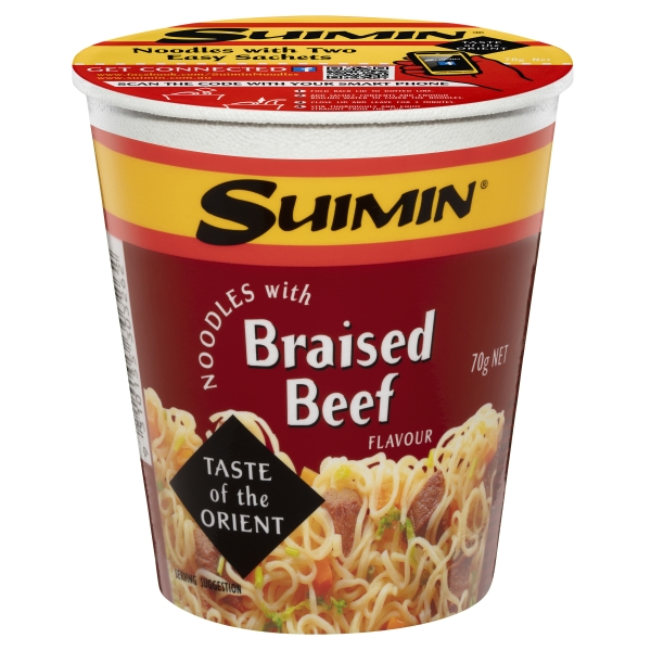 Suimin Cup Noodles Braised Beef 70g