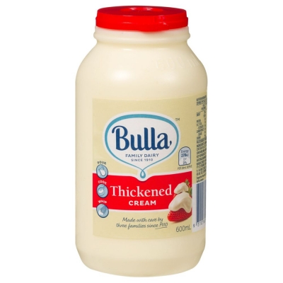 Bulla Pasteurised Thickened Cream 600ml