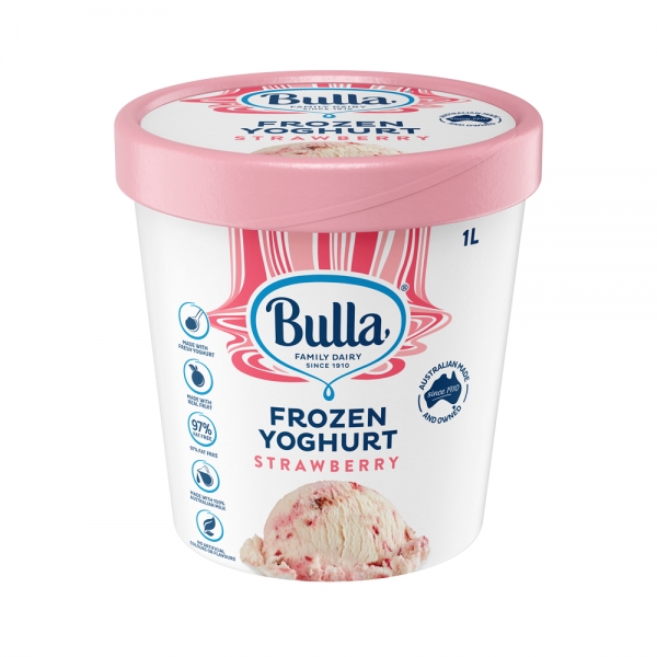 Bulla Frozen Yoghurt Strawberry 1lt