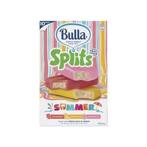Bulla Ice Cream Splits Summer Variety 10 Pack | Adelaide's Finest ...