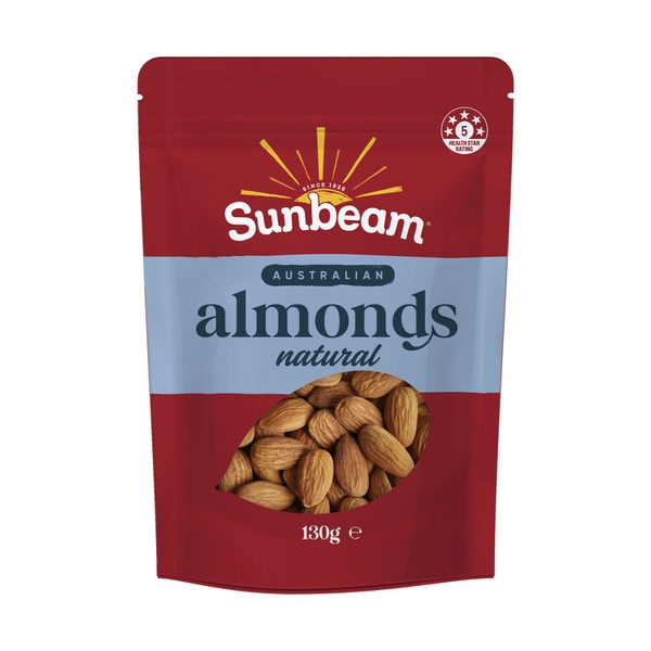 Sunbeam Almonds Natural 130g