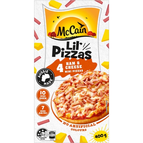 McCain Lil' Pizzas Ham & Cheese 400g