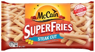 McCain Chips Superfries Steak Cut 900g
