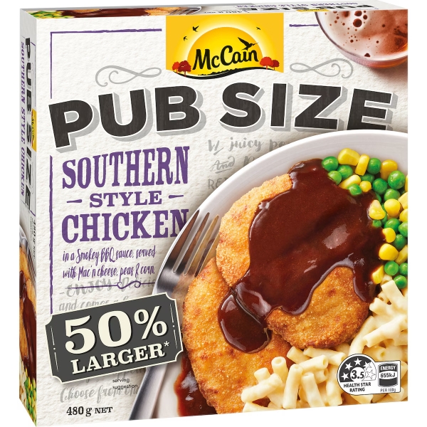 McCain Pub Size Southern Style Chicken 480g