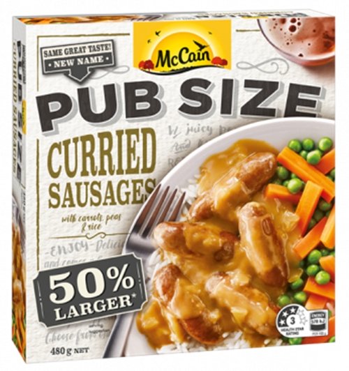 McCain Pub Size Curried Sausages 480g
