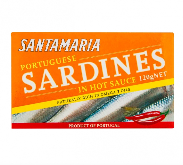 Santamaria Portuguese Sardines In Hot Sauce 120g