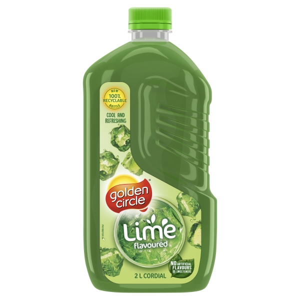 Golden Circle Cordial Lime 2lt