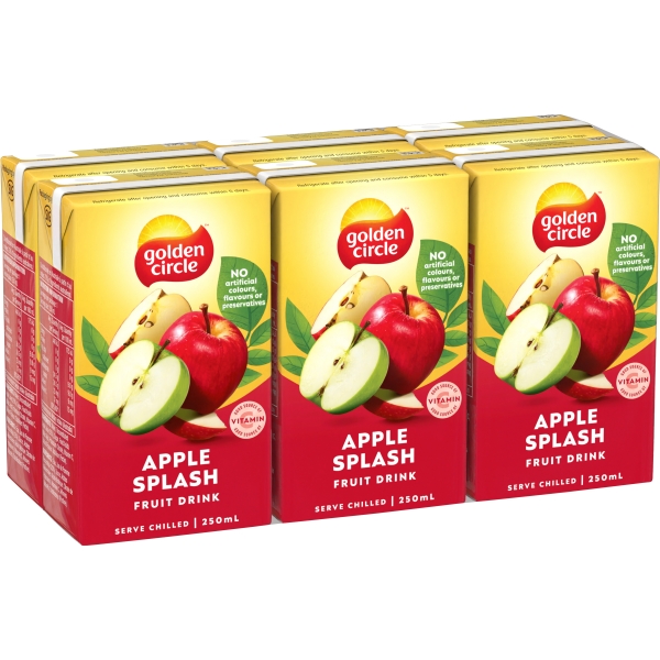 Golden Circle Apple Splash Fruit Drink 6 x 250ml