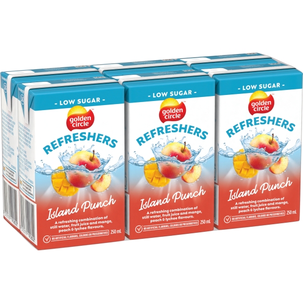 Golden Circle Refreshers Island Punch 6 x 250mL