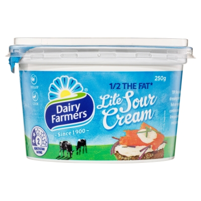 Dairy Farmers Lite Sour Cream 250g