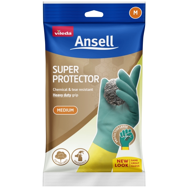 Vileda Ansell Super Protector Gloves Medium 1 Pair