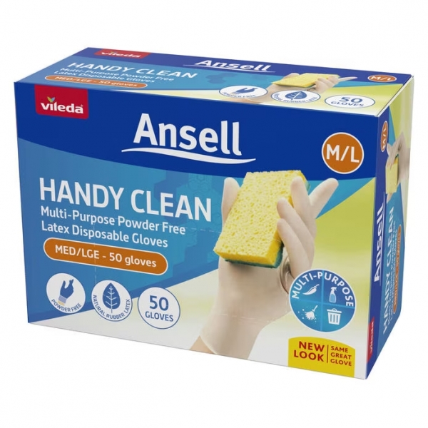 Ansell Handy Clean Disposable Gloves 50 Pack