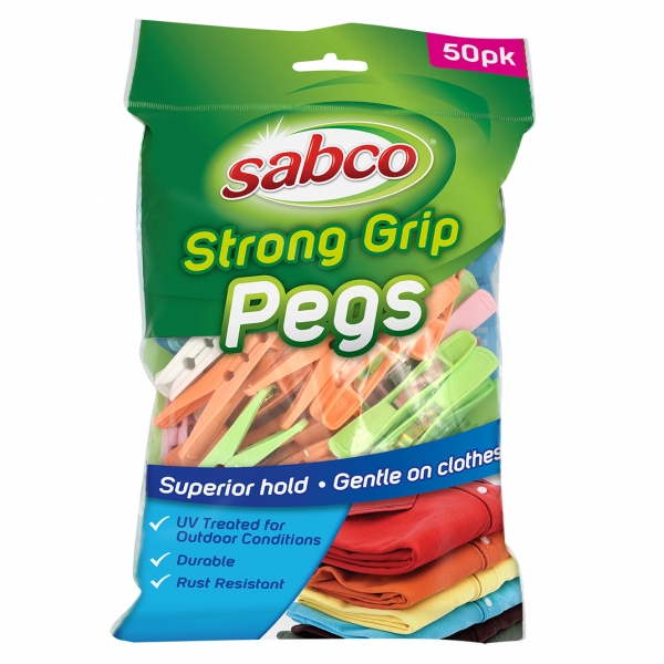 Sabco Strong Grip Pegs 50 Pack