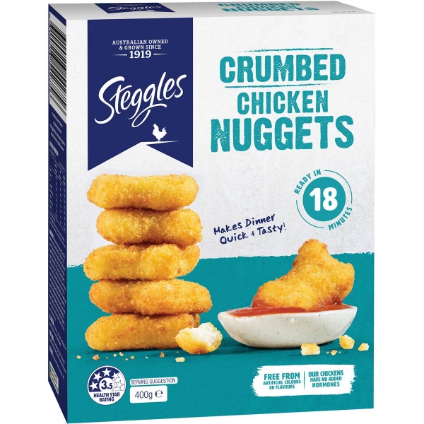 Steggles Chicken Breast Nuggets 400g