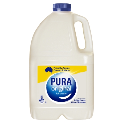 Pura Full Cream Milk 3lt
