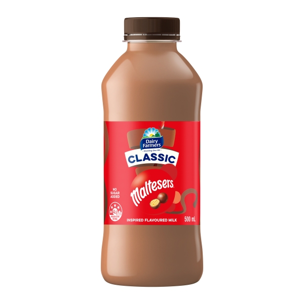Dairy Farmers Flavoured Milk Classic Maltesers Chocolate 500mL