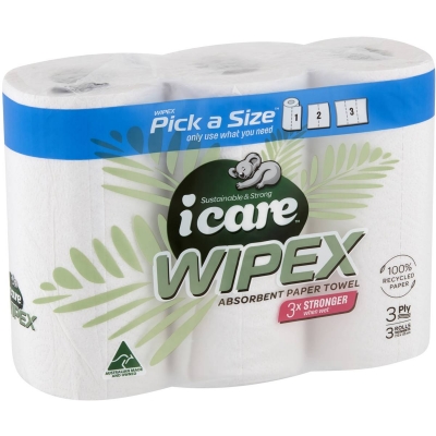 ICare Paper Towel Pick A Size 3 Pack