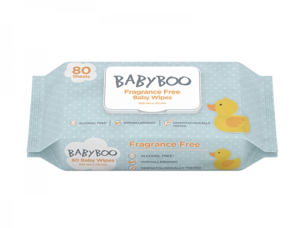 Baby Boo Wipes Unscented 80 Pack