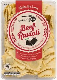 Community Co Fresh Pasta Ravioli Beef 625g