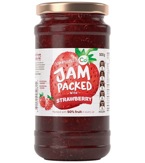 Community Co Strawberry Jam 500g