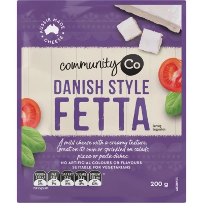 Community Co Danish Style Fetta 200g