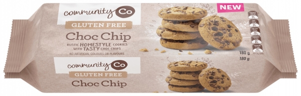 Community Co Cookies Gluten Free Choc Chip 180g