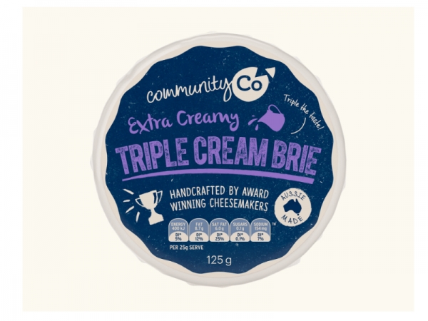 Community Co Cheese Triple Cream Brie 125g