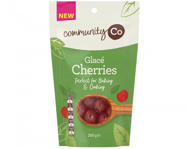 Community Co Glace Red Cherries 200g