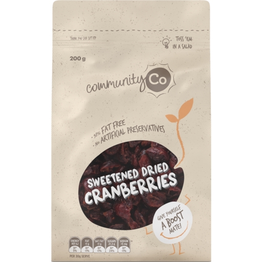 Community Co Dried Cranberries 200g