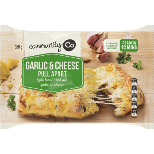 Community Co Bread Pull Apart Garlic & Cheese 350g