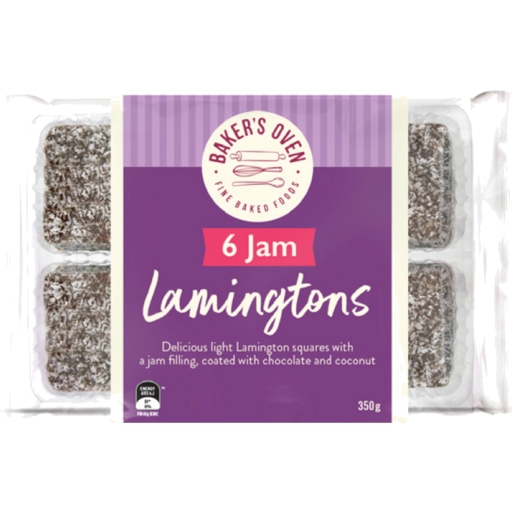 Baker's Oven Lamington Jam 6 Pack 350g