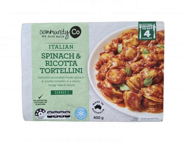 Community Co Tortellini Spinach & Ricotta 400g