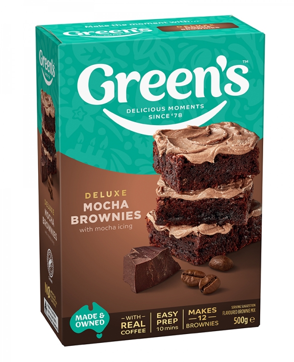 Green's Deluxe Brownie Mix Mocha 500g