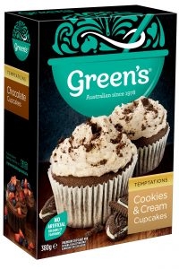 Green's Cupcake Mix Cookies & Cream 380g