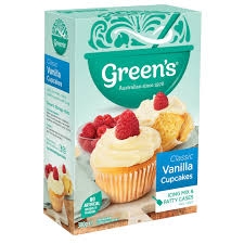 Green's Cupcake Mix Classic Vanilla 490g