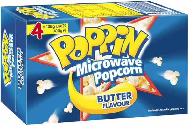 Greens Microwave Popcorn Butter 4 Pack 400g