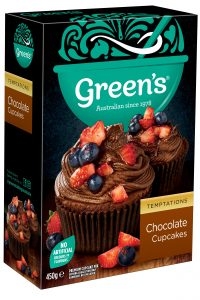 Green's Cupcake Mix Chocolate 450g