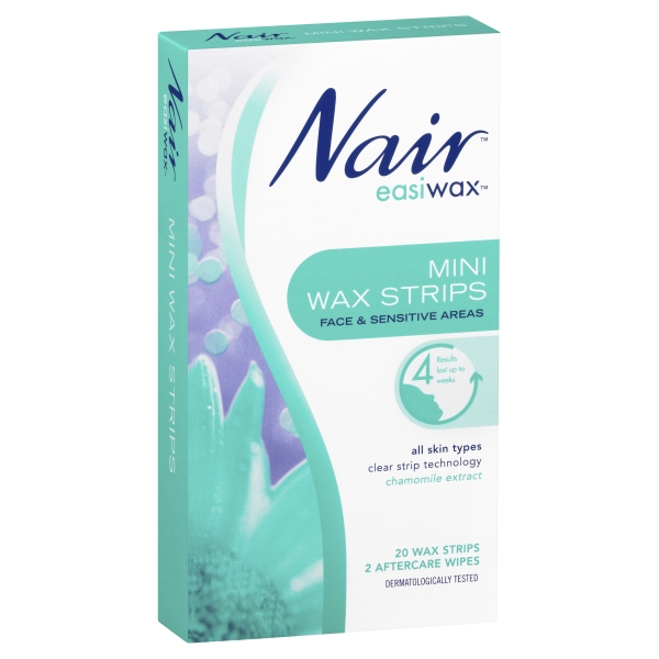 Nair Hair Removal Easiwax Strips Mini 20 Pack