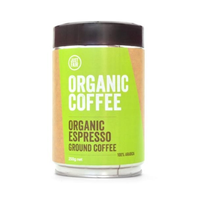 Just Fair Organic Coffee Ground Espresso 250g
