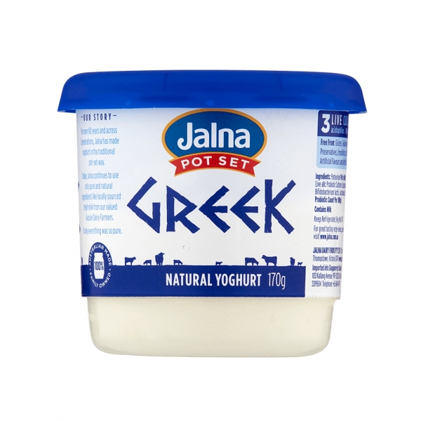 Jalna Greek Yoghurt Natural 170g