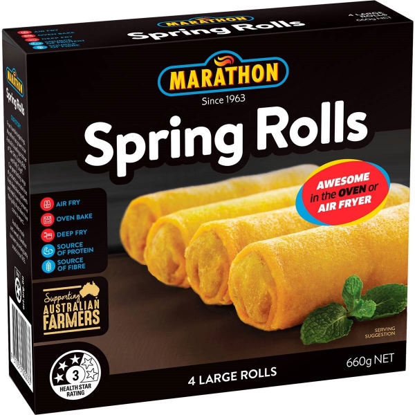 Marathon Spring Rolls 4 Pack 660g | Adelaide's Finest Supermarkets
