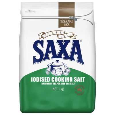 Saxa Salt Cooking Iodised 1kg