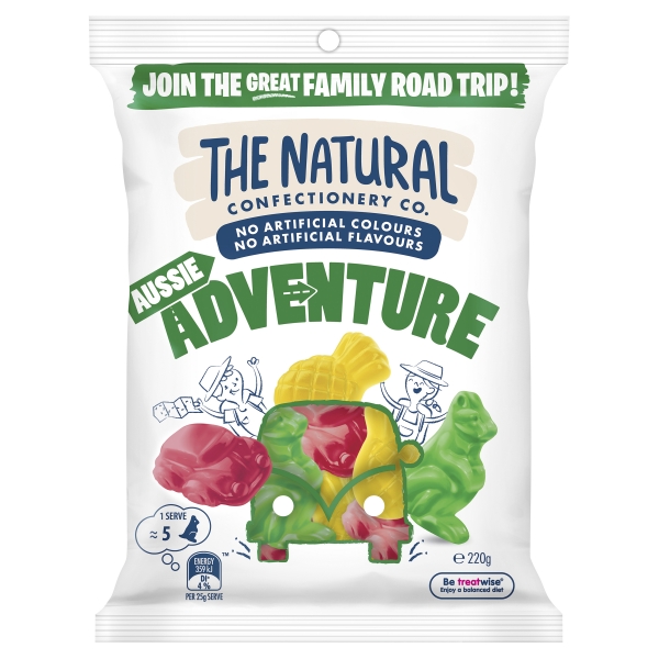 The Natural Confectionery Co Aussie Adventure 220g